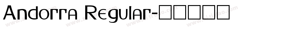 Andorra Regular字体转换